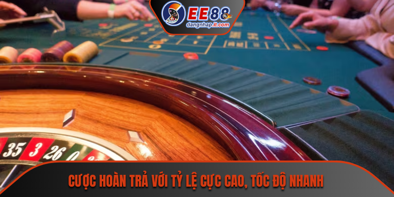 Cược hoàn trả với tỷ lệ cực cao, tốc độ nhanh